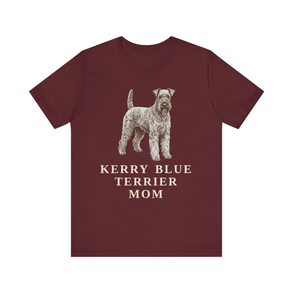 Kerry Blue Terrier Mom Shirt, Vintage Dog Sketch Tee, Dog Mom Gift Kerry Blue Terrier Mom Shirt, Vintage Dog Sketch Tee, Dog Mom Gift