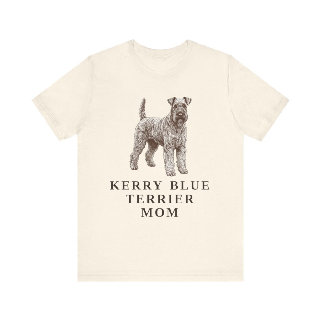 Kerry Blue Terrier Mom Shirt, Vintage Dog Sketch Tee, Dog Mom Gift Kerry Blue Terrier Mom Shirt, Vintage Dog Sketch Tee, Dog Mom Gift