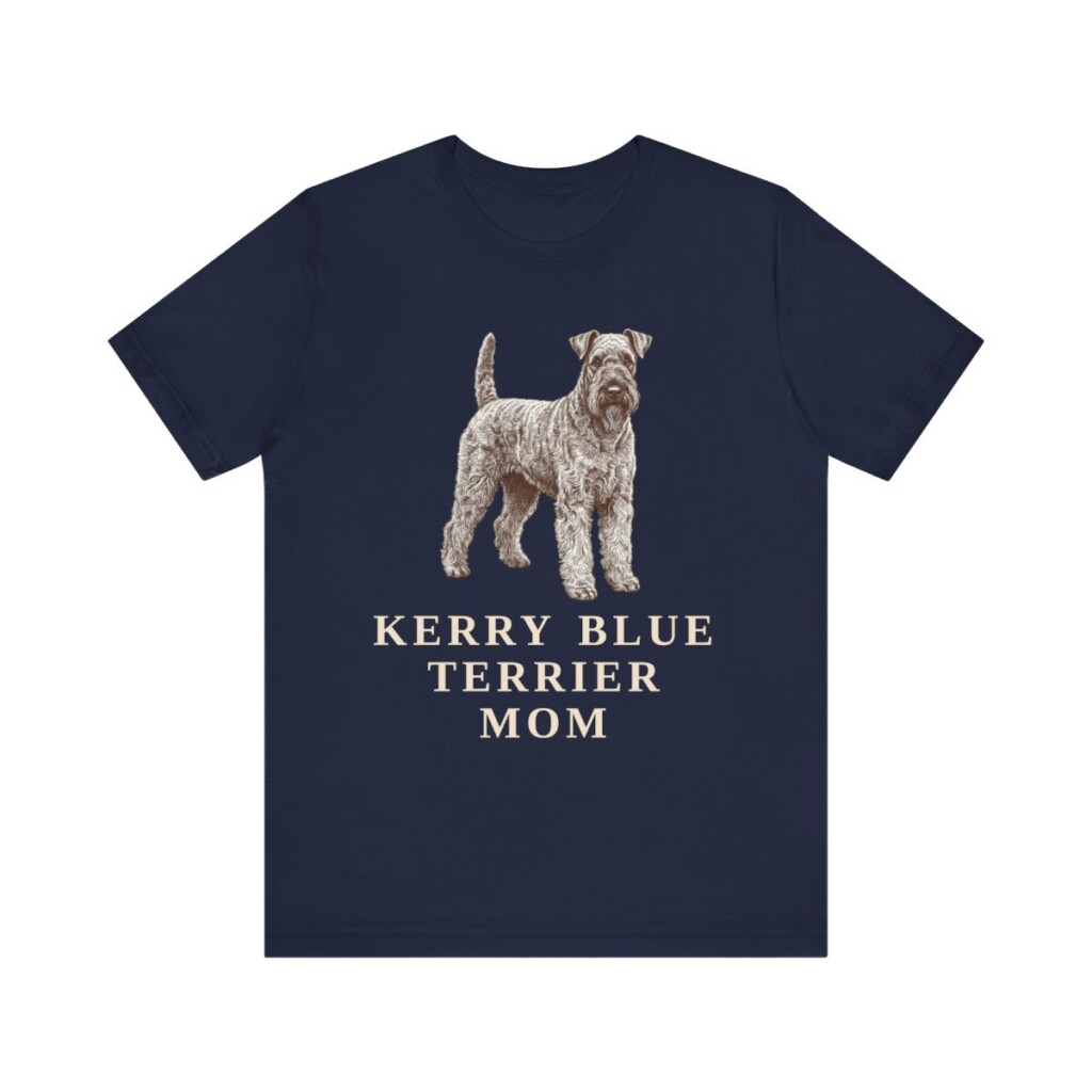 Kerry Blue Terrier Mom Shirt, Vintage Dog Sketch Tee, Dog Mom Gift Kerry Blue Terrier Mom Shirt, Vintage Dog Sketch Tee, Dog Mom Gift