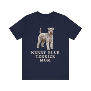 Kerry Blue Terrier Mom Shirt, Vintage Dog Sketch Tee, Dog Mom Gift