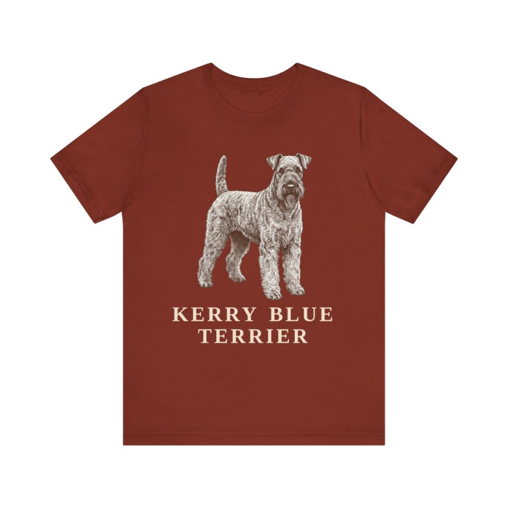 Kerry Blue Terrier Lover Shirt, Vintage Dog Sketch Tee, Dog Lover Gift Kerry Blue Terrier Lover Shirt, Vintage Dog Sketch Tee, Dog Lover Gift