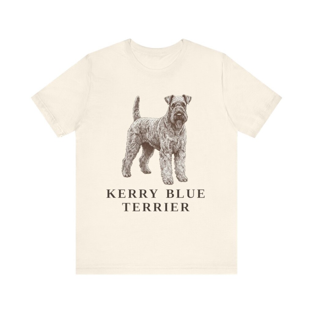 Kerry Blue Terrier Lover Shirt, Vintage Dog Sketch Tee, Dog Lover Gift Kerry Blue Terrier Lover Shirt, Vintage Dog Sketch Tee, Dog Lover Gift