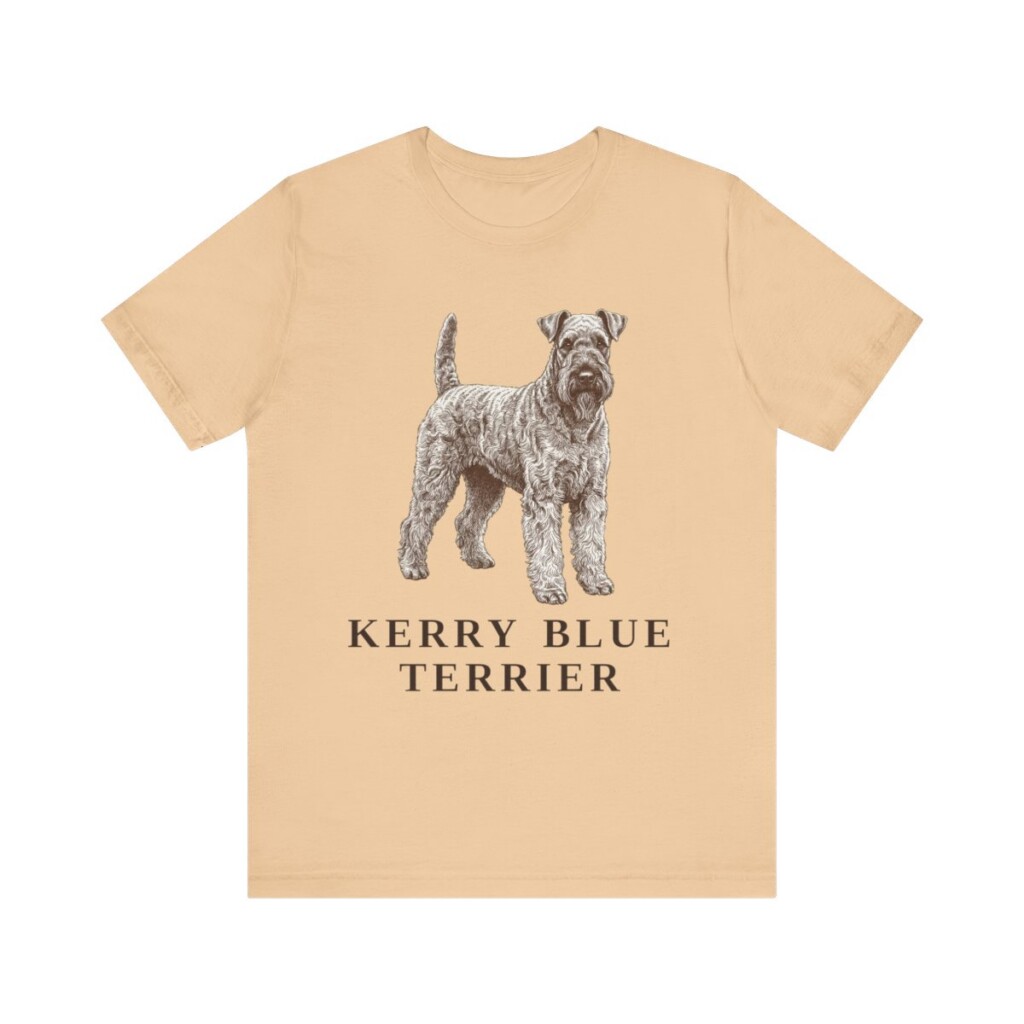 Kerry Blue Terrier Lover Shirt, Vintage Dog Sketch Tee, Dog Lover Gift Kerry Blue Terrier Lover Shirt, Vintage Dog Sketch Tee, Dog Lover Gift