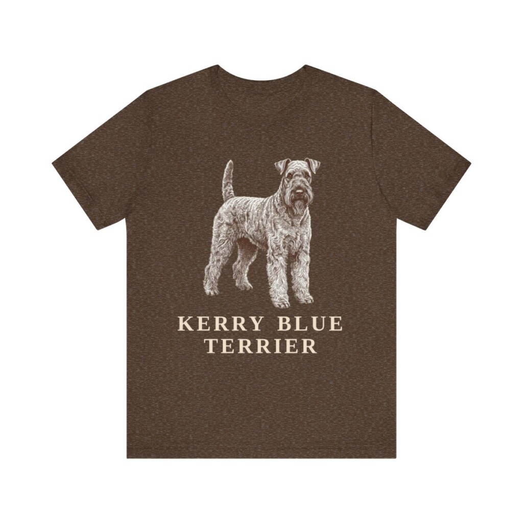 Kerry Blue Terrier Lover Shirt, Vintage Dog Sketch Tee, Dog Lover Gift Kerry Blue Terrier Lover Shirt, Vintage Dog Sketch Tee, Dog Lover Gift