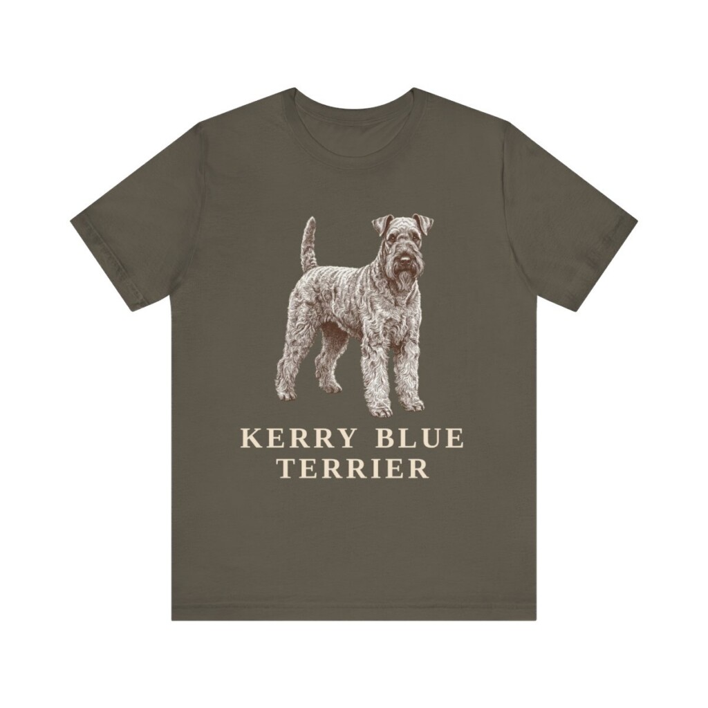 Kerry Blue Terrier Lover Shirt, Vintage Dog Sketch Tee, Dog Lover Gift Kerry Blue Terrier Lover Shirt, Vintage Dog Sketch Tee, Dog Lover Gift