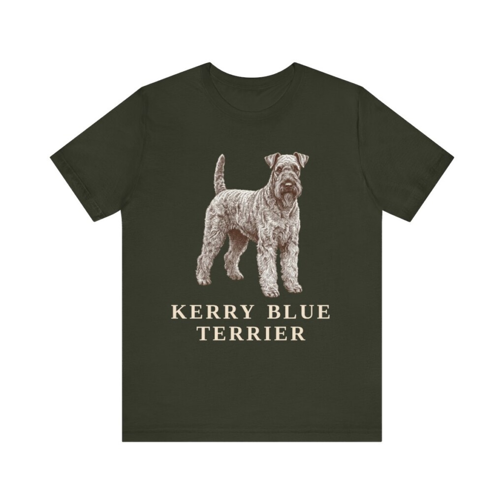 Kerry Blue Terrier Lover Shirt, Vintage Dog Sketch Tee, Dog Lover Gift Kerry Blue Terrier Lover Shirt, Vintage Dog Sketch Tee, Dog Lover Gift
