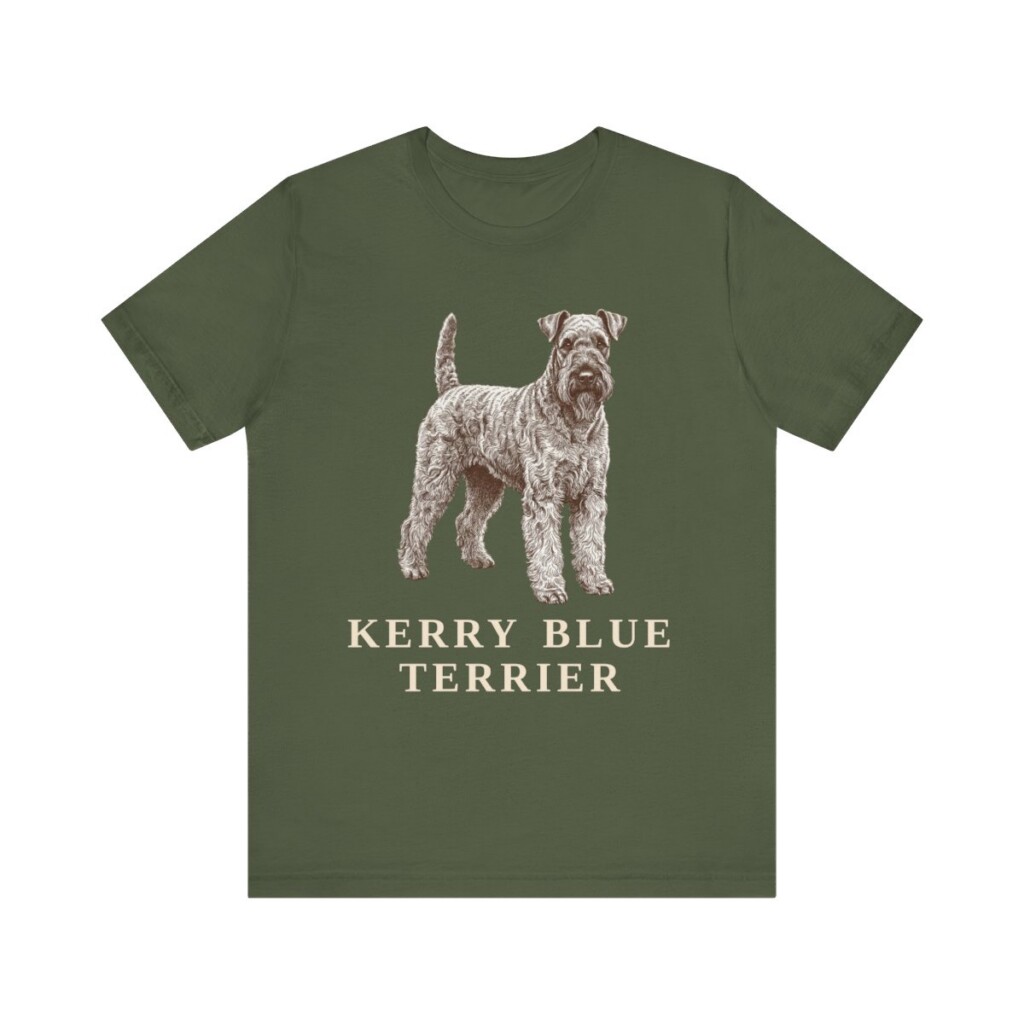 Kerry Blue Terrier Lover Shirt, Vintage Dog Sketch Tee, Dog Lover Gift Kerry Blue Terrier Lover Shirt, Vintage Dog Sketch Tee, Dog Lover Gift