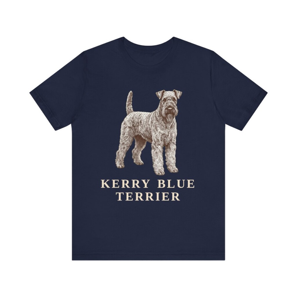 Kerry Blue Terrier Lover Shirt, Vintage Dog Sketch Tee, Dog Lover Gift Kerry Blue Terrier Lover Shirt, Vintage Dog Sketch Tee, Dog Lover Gift