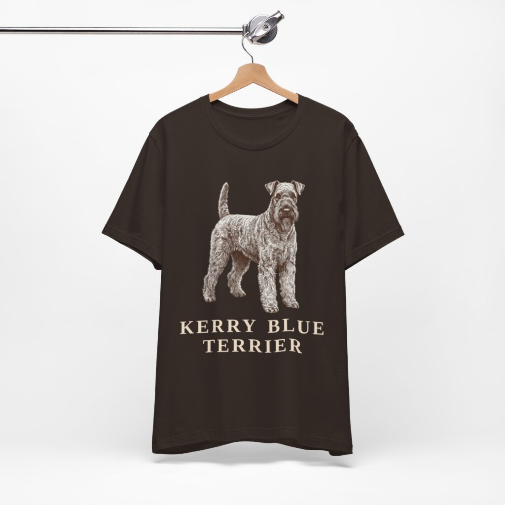 Kerry Blue Terrier Lover Shirt, Vintage Dog Sketch Tee, Dog Lover Gift Kerry Blue Terrier Lover Shirt, Vintage Dog Sketch Tee, Dog Lover Gift