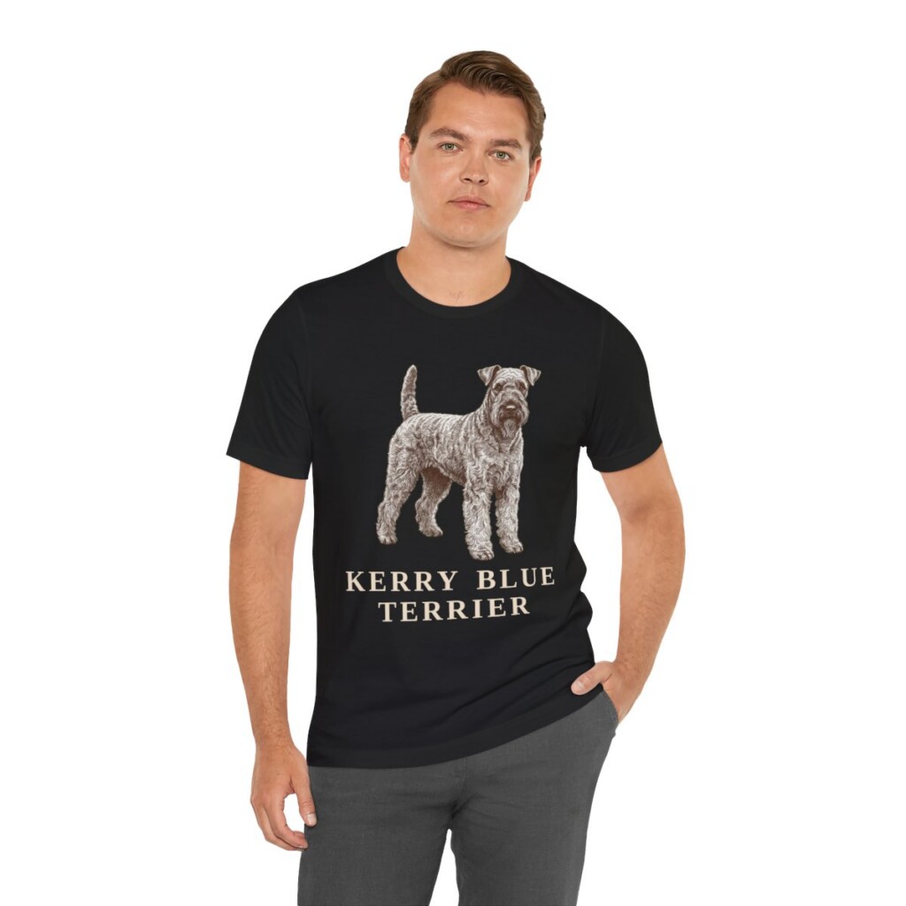 Kerry Blue Terrier Lover Shirt, Vintage Dog Sketch Tee, Dog Lover Gift Kerry Blue Terrier Lover Shirt, Vintage Dog Sketch Tee, Dog Lover Gift