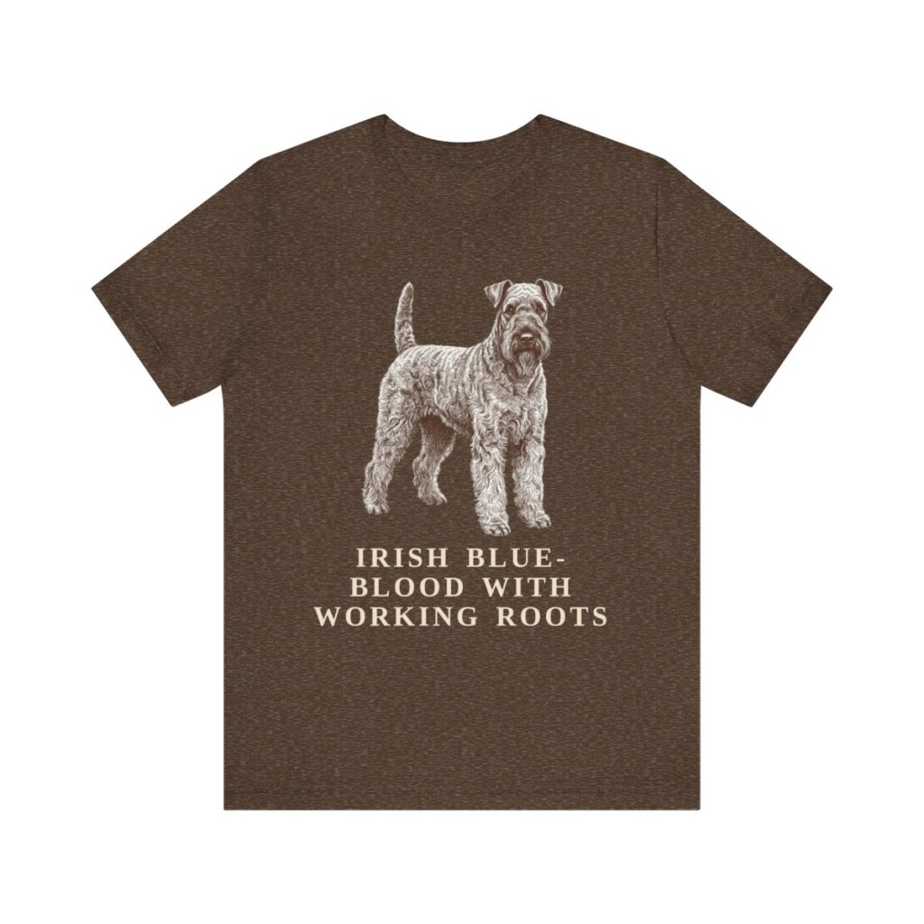 Kerry Blue Terrier Humor Shirt, Vintage Dog Sketch Tee, Dog Humor Gift