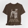 Kerry Blue Terrier Humor Shirt, Vintage Dog Sketch Tee, Dog Humor Gift