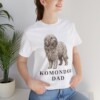 Komondor Dad Shirt, Vintage Dog Sketch Tee, Dog Dad Gift