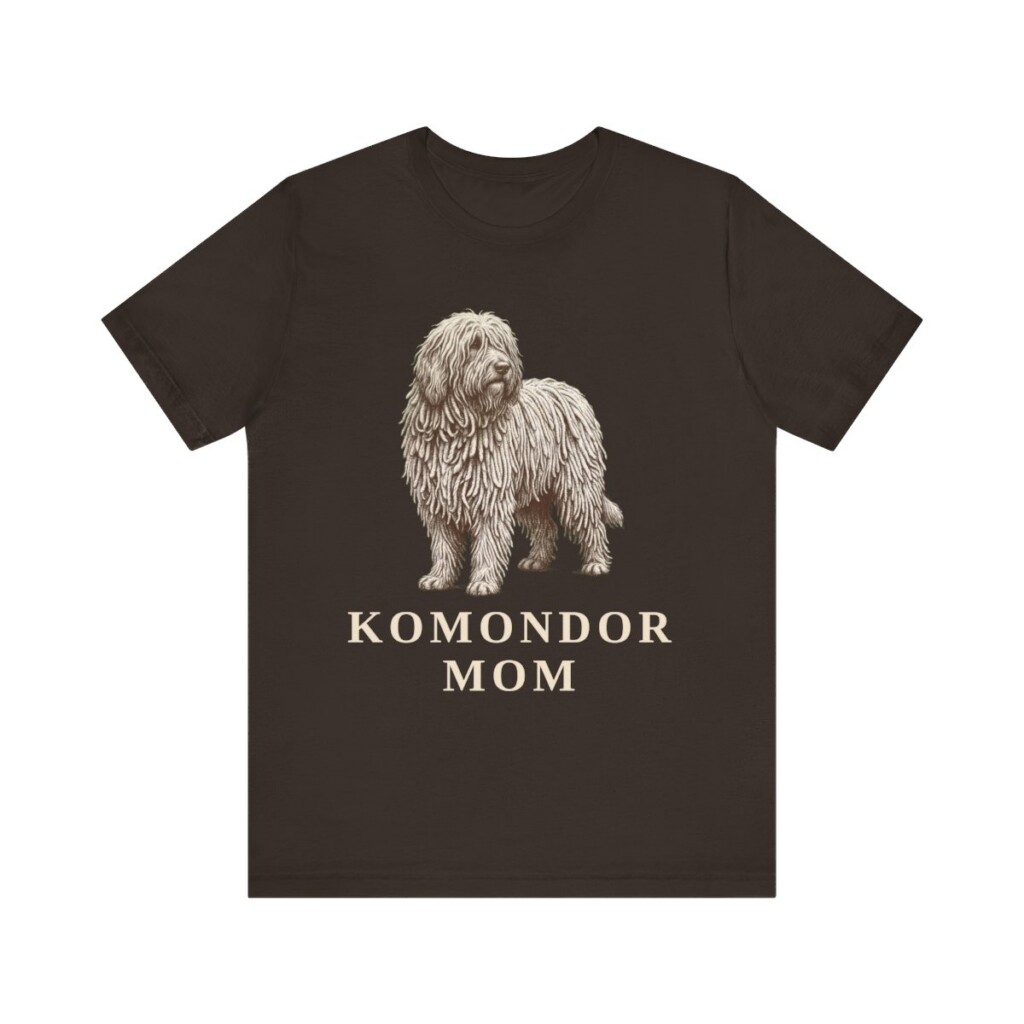 Komondor Mom Shirt, Vintage Dog Sketch Tee, Dog Mom Gift