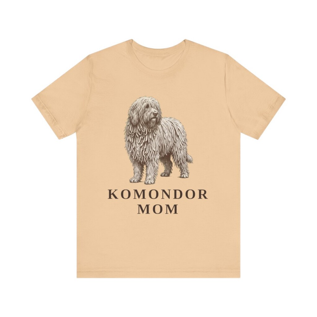 Komondor Mom Shirt, Vintage Dog Sketch Tee, Dog Mom Gift