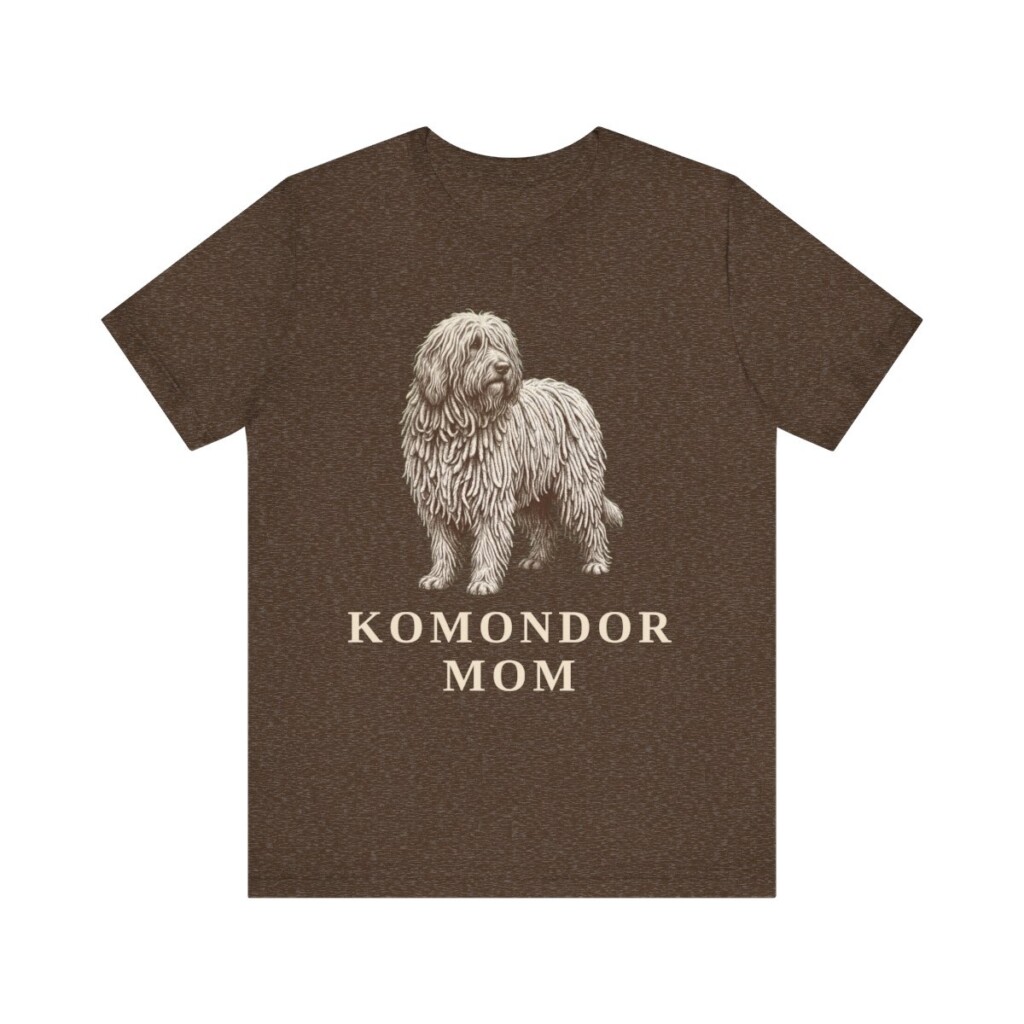 Komondor Mom Shirt, Vintage Dog Sketch Tee, Dog Mom Gift