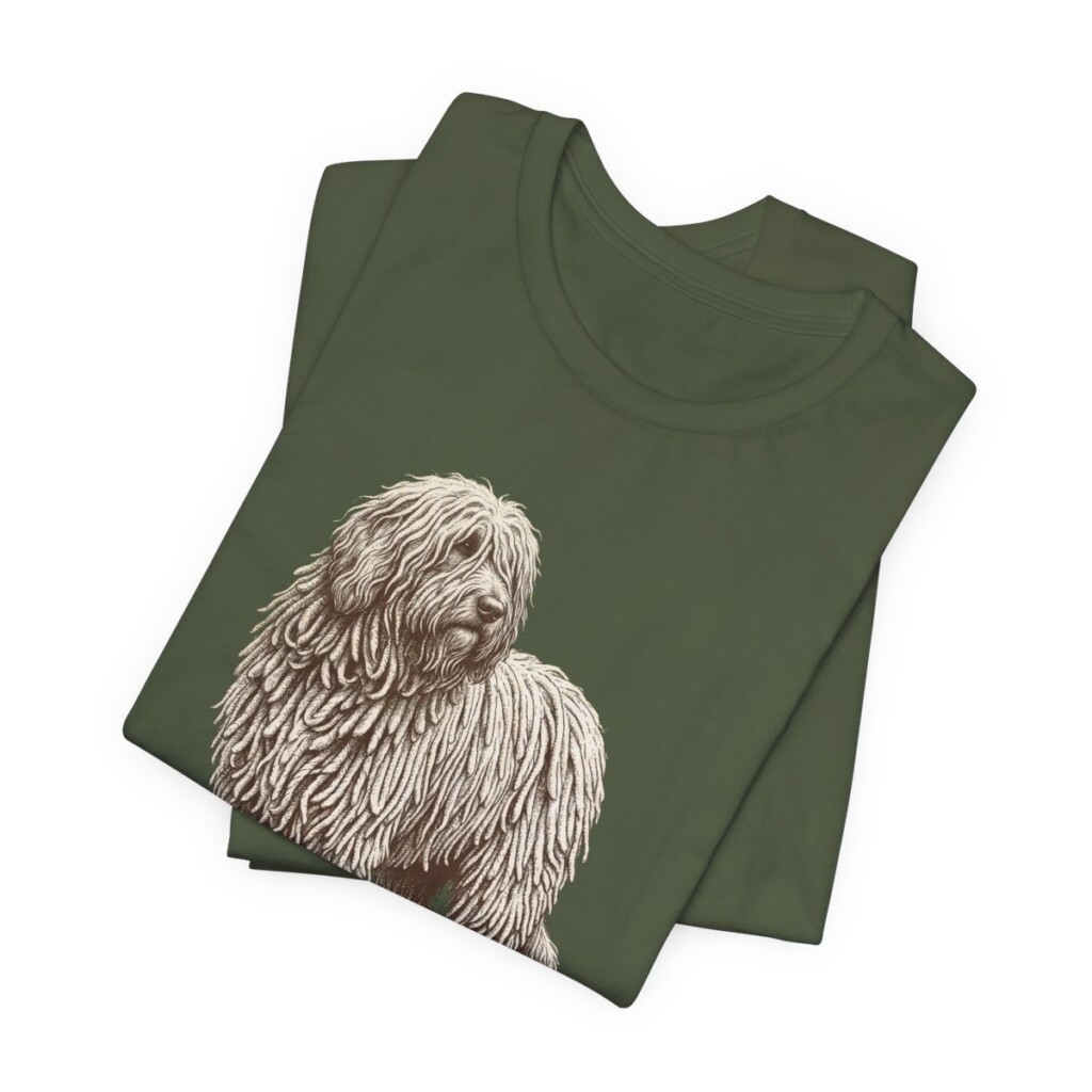 Komondor Mom Shirt, Vintage Dog Sketch Tee, Dog Mom Gift