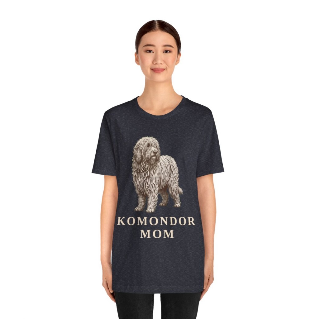 Komondor Mom Shirt, Vintage Dog Sketch Tee, Dog Mom Gift