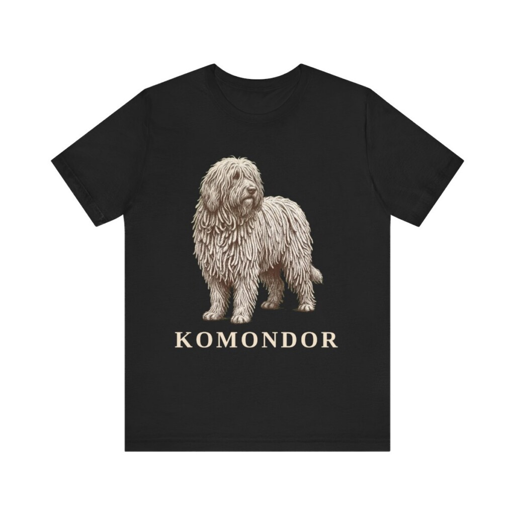 Komondor Lover Shirt, Vintage Dog Sketch Tee, Dog Lover Gift