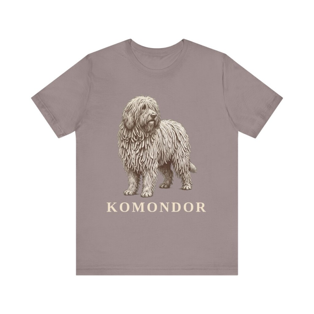 Komondor Lover Shirt, Vintage Dog Sketch Tee, Dog Lover Gift