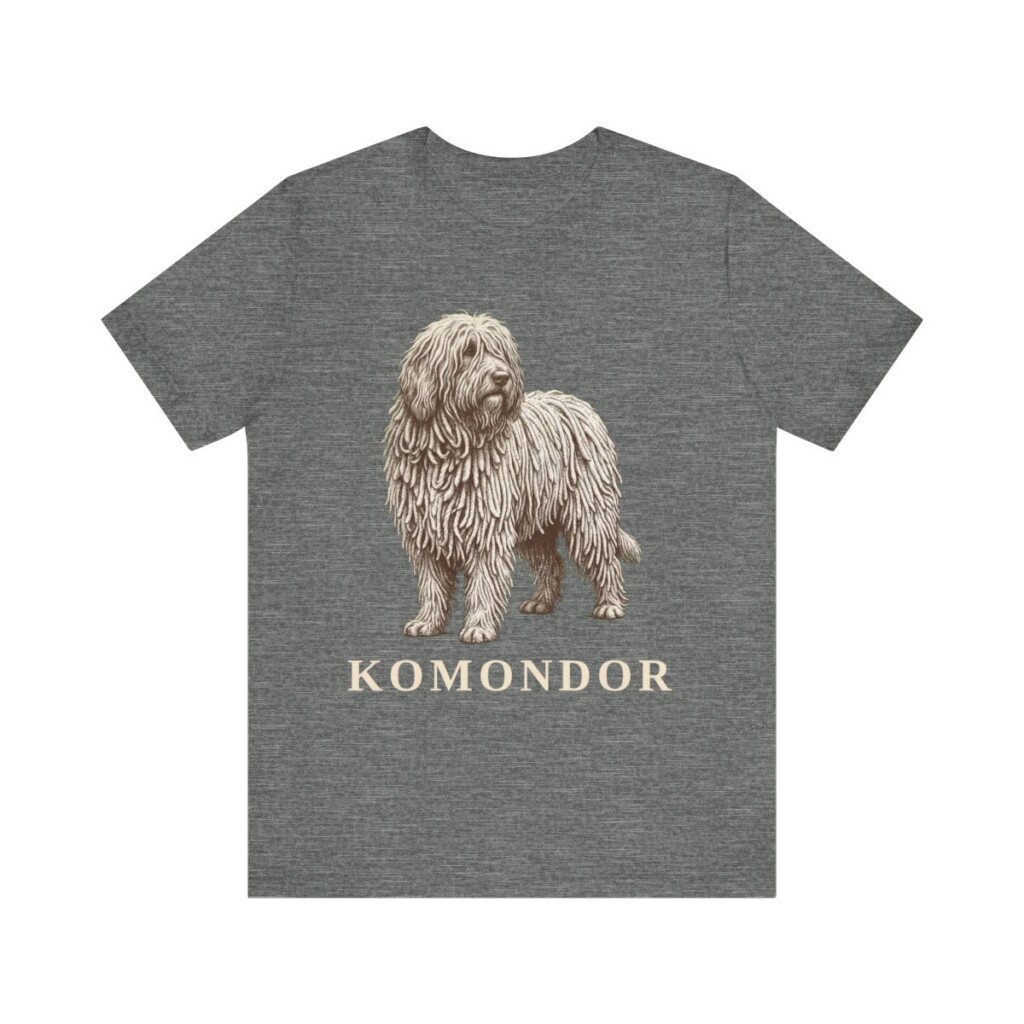 Komondor Lover Shirt, Vintage Dog Sketch Tee, Dog Lover Gift