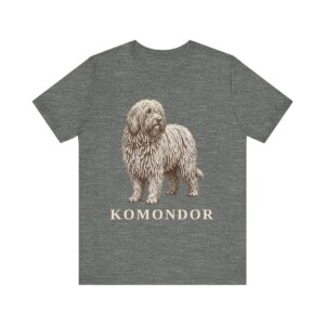 Komondor Lover Shirt, Vintage Dog Sketch Tee, Dog Lover Gift