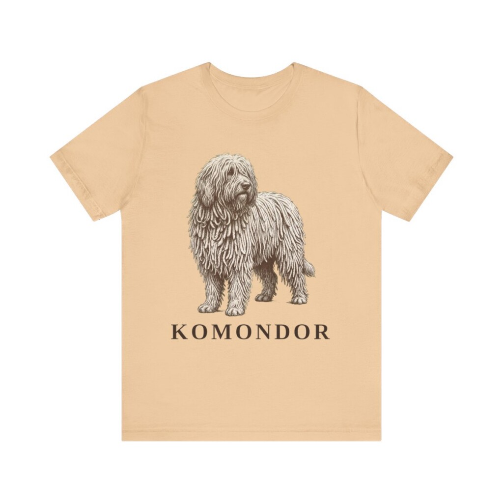 Komondor Lover Shirt, Vintage Dog Sketch Tee, Dog Lover Gift