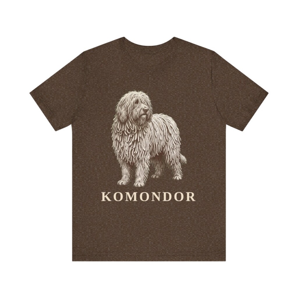 Komondor Lover Shirt, Vintage Dog Sketch Tee, Dog Lover Gift