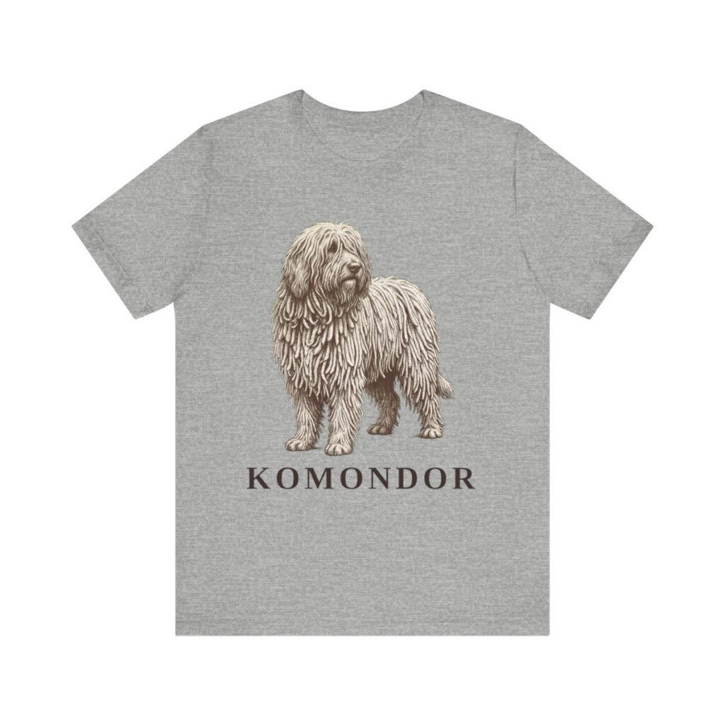 Komondor Lover Shirt, Vintage Dog Sketch Tee, Dog Lover Gift