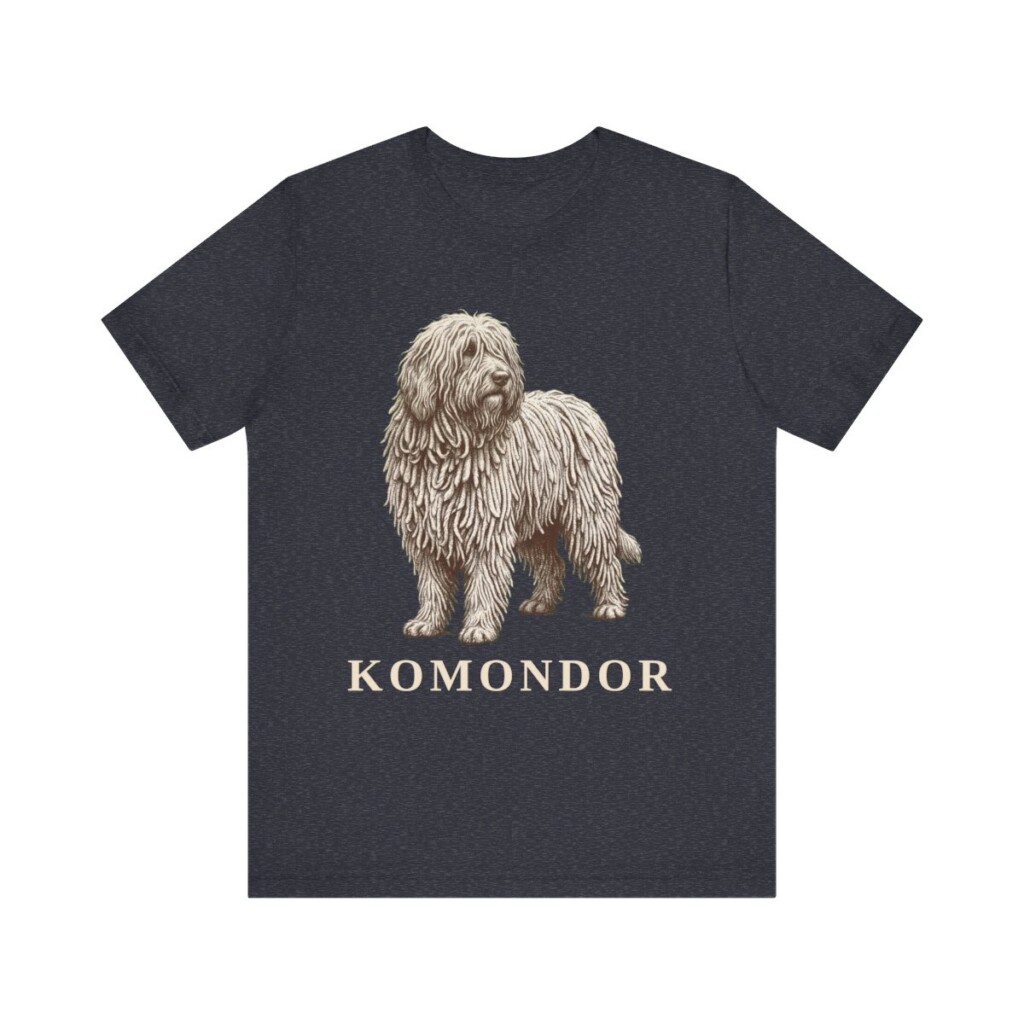 Komondor Lover Shirt, Vintage Dog Sketch Tee, Dog Lover Gift
