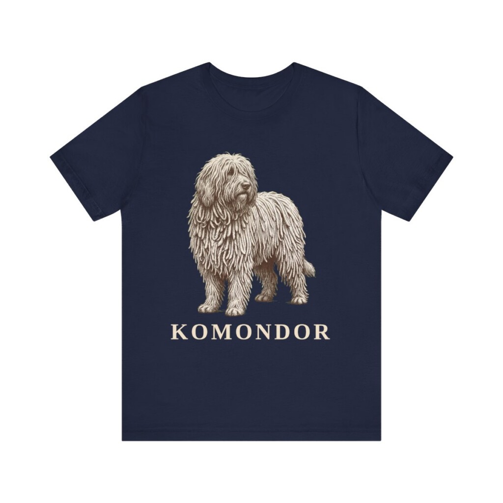 Komondor Lover Shirt, Vintage Dog Sketch Tee, Dog Lover Gift