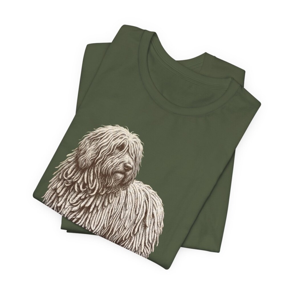 Komondor Lover Shirt, Vintage Dog Sketch Tee, Dog Lover Gift