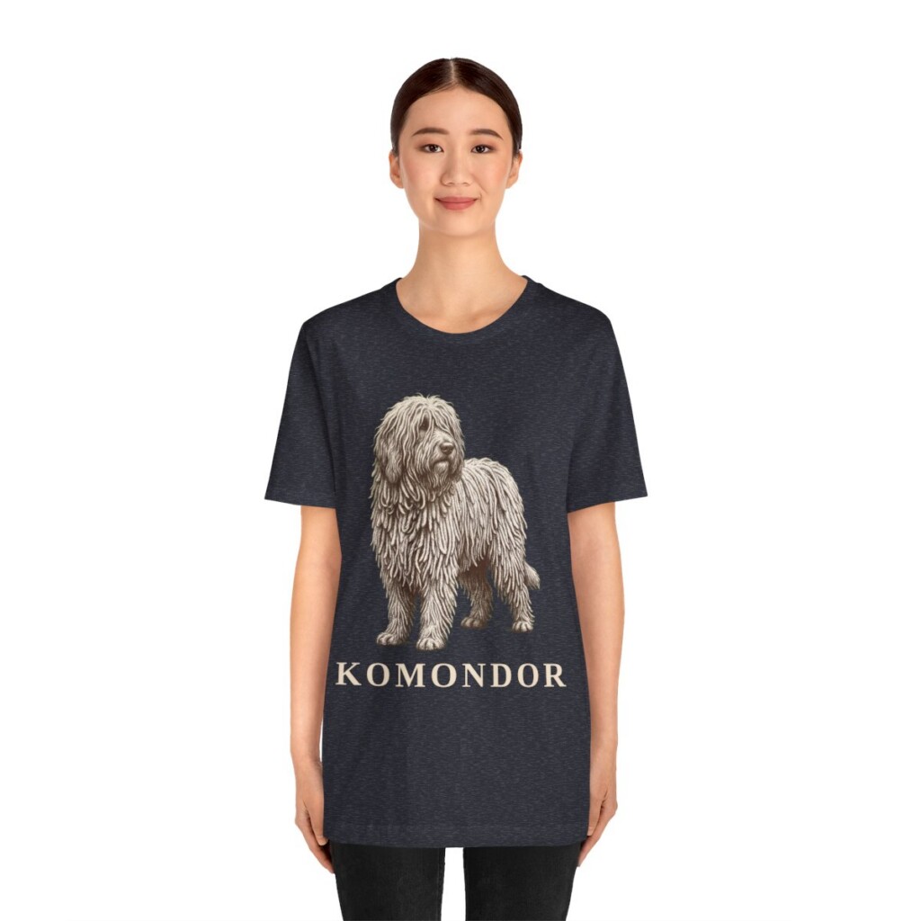 Komondor Lover Shirt, Vintage Dog Sketch Tee, Dog Lover Gift