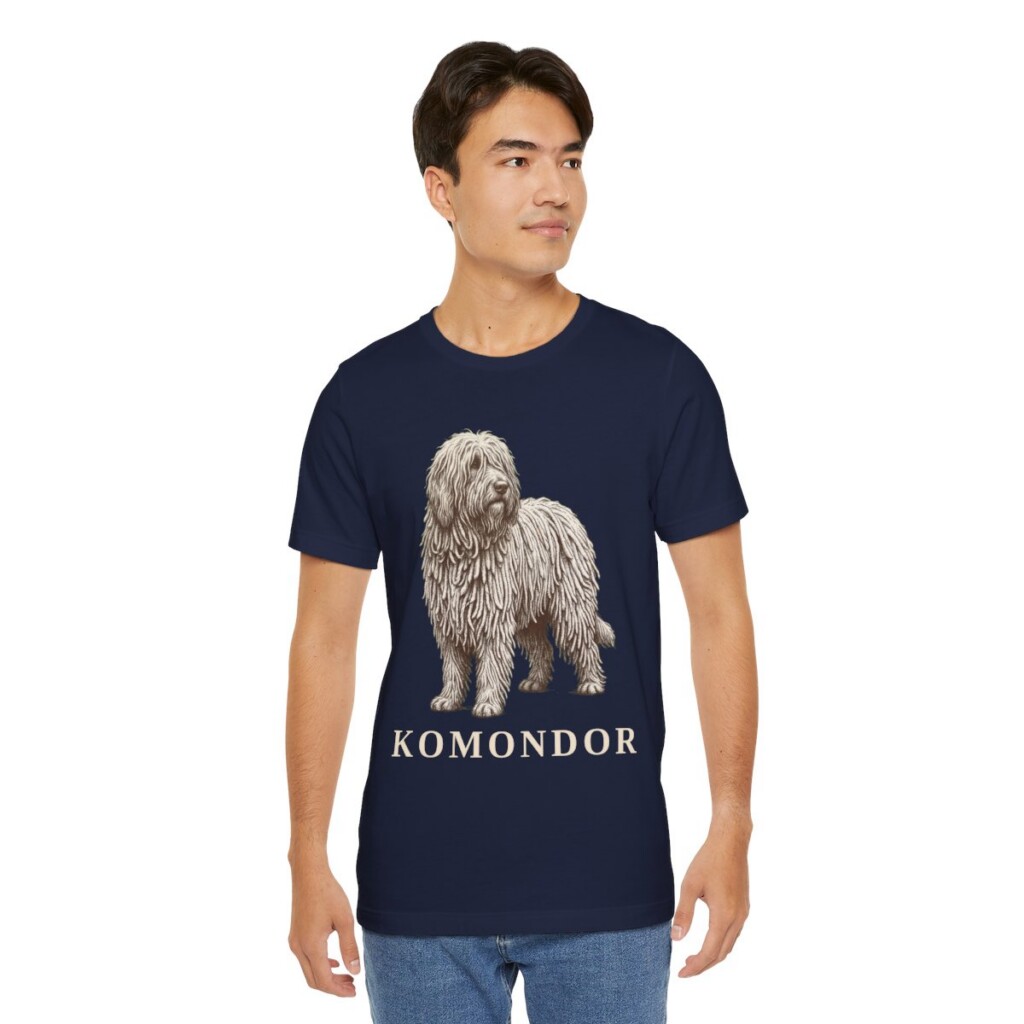 Komondor Lover Shirt, Vintage Dog Sketch Tee, Dog Lover Gift