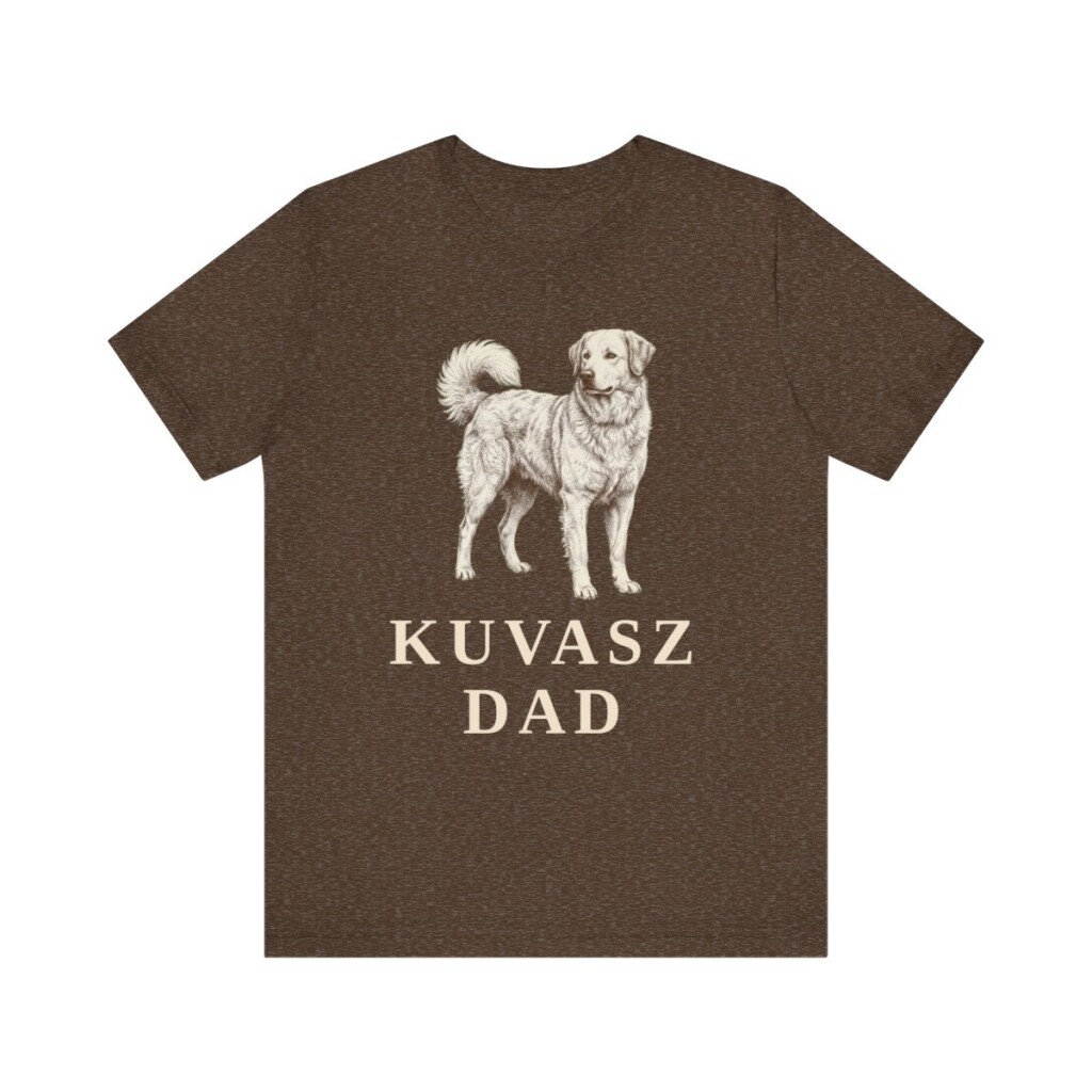 Kuvasz Dad Shirt, Vintage Dog Sketch Tee, Dog Dad Gift