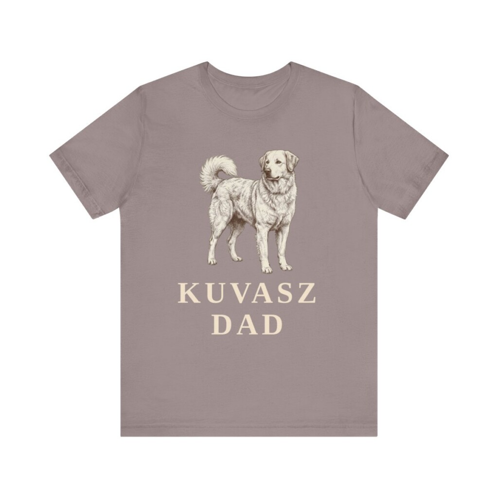 Kuvasz Dad Shirt, Vintage Dog Sketch Tee, Dog Dad Gift