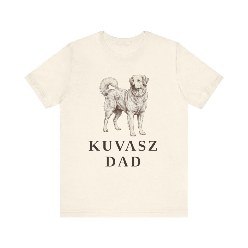 Kuvasz Dad Shirt, Vintage Dog Sketch Tee, Dog Dad Gift