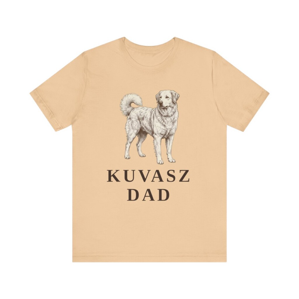 Kuvasz Dad Shirt, Vintage Dog Sketch Tee, Dog Dad Gift