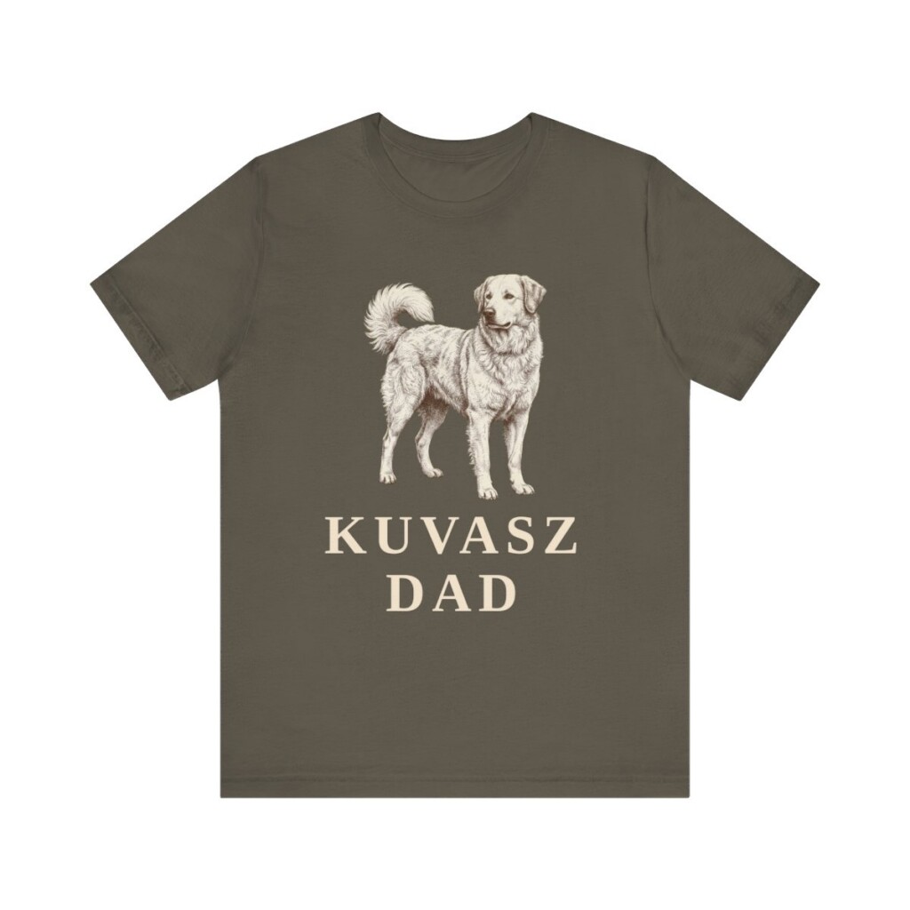 Kuvasz Dad Shirt, Vintage Dog Sketch Tee, Dog Dad Gift