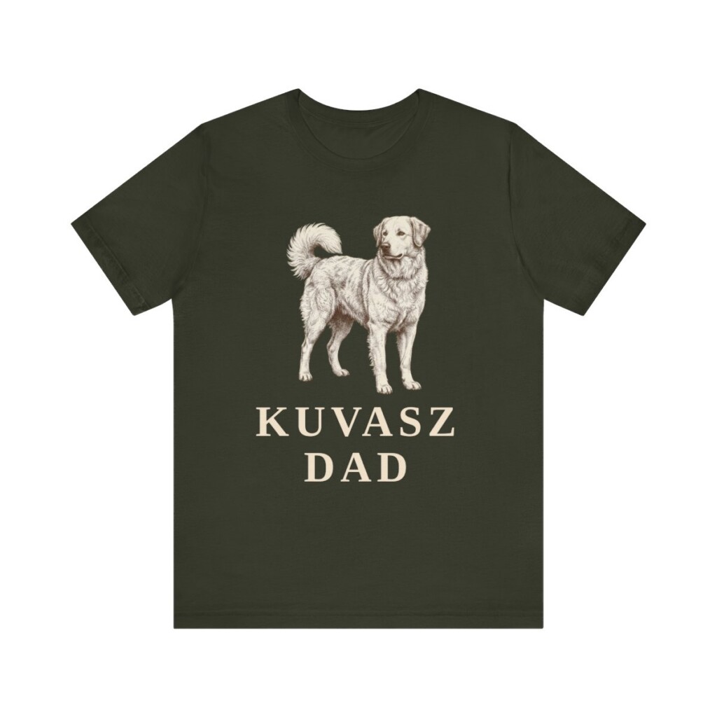 Kuvasz Dad Shirt, Vintage Dog Sketch Tee, Dog Dad Gift
