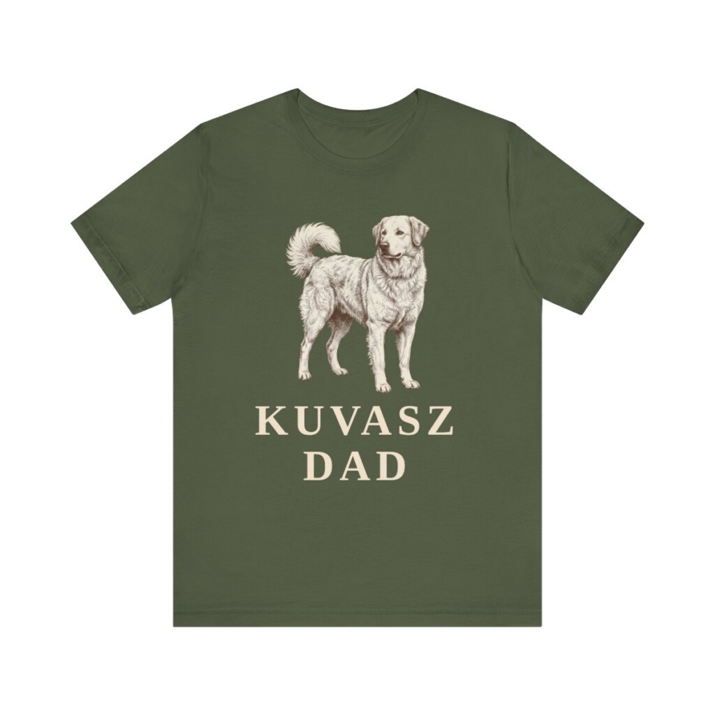 Kuvasz Dad Shirt, Vintage Dog Sketch Tee, Dog Dad Gift