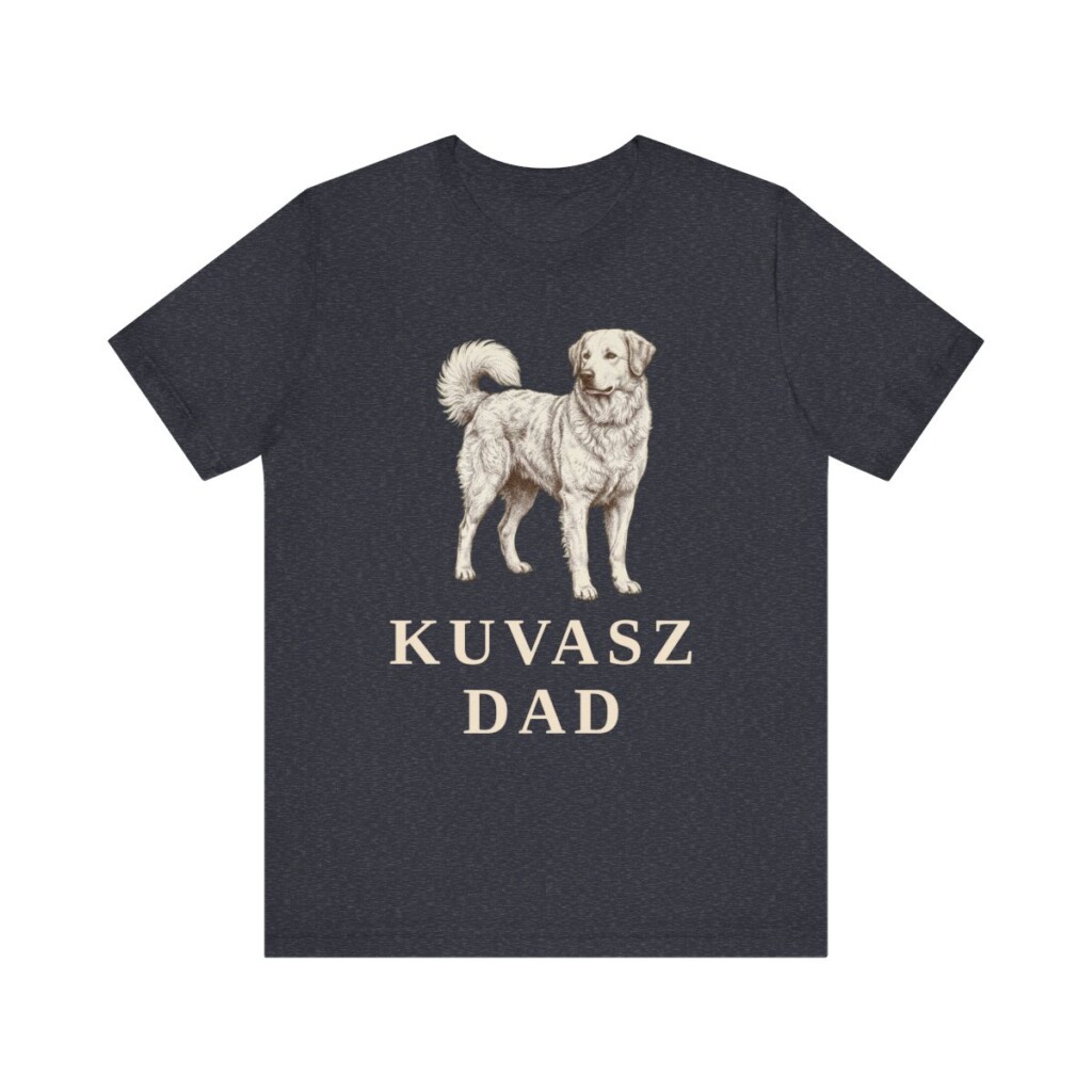 Kuvasz Dad Shirt, Vintage Dog Sketch Tee, Dog Dad Gift