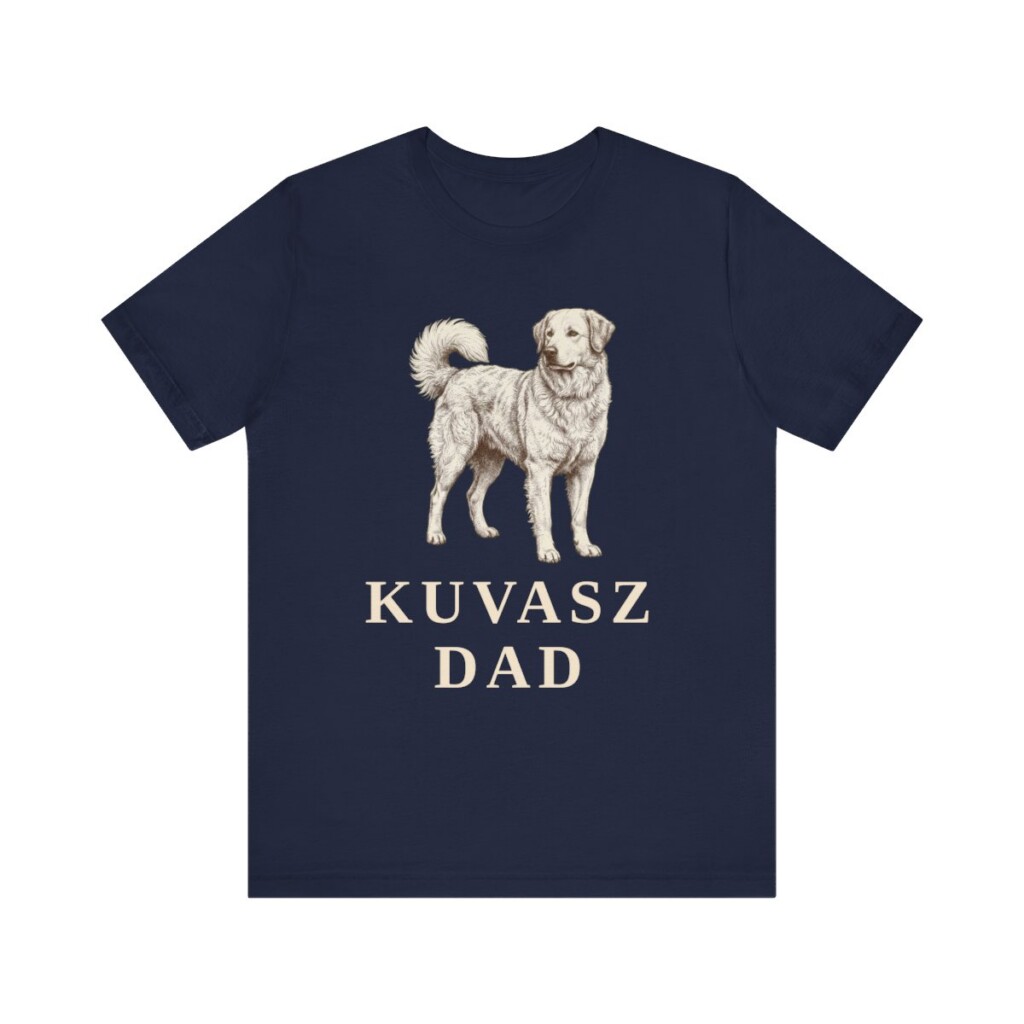 Kuvasz Dad Shirt, Vintage Dog Sketch Tee, Dog Dad Gift