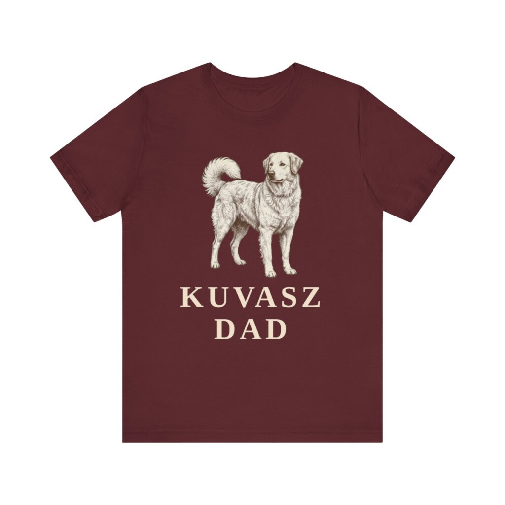 Kuvasz Dad Shirt, Vintage Dog Sketch Tee, Dog Dad Gift
