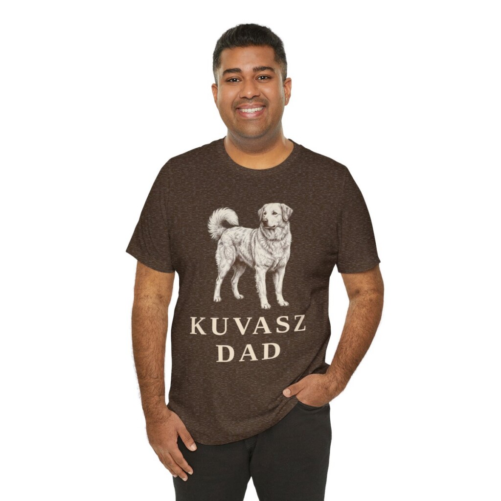 Kuvasz Dad Shirt, Vintage Dog Sketch Tee, Dog Dad Gift