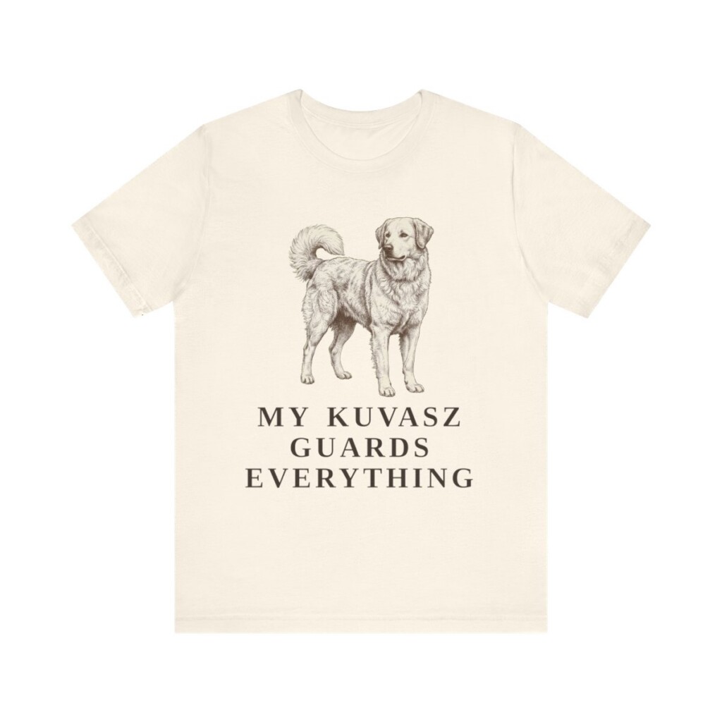 Kuvasz Humor Shirt, Vintage Dog Sketch Tee, Dog Humor Gift