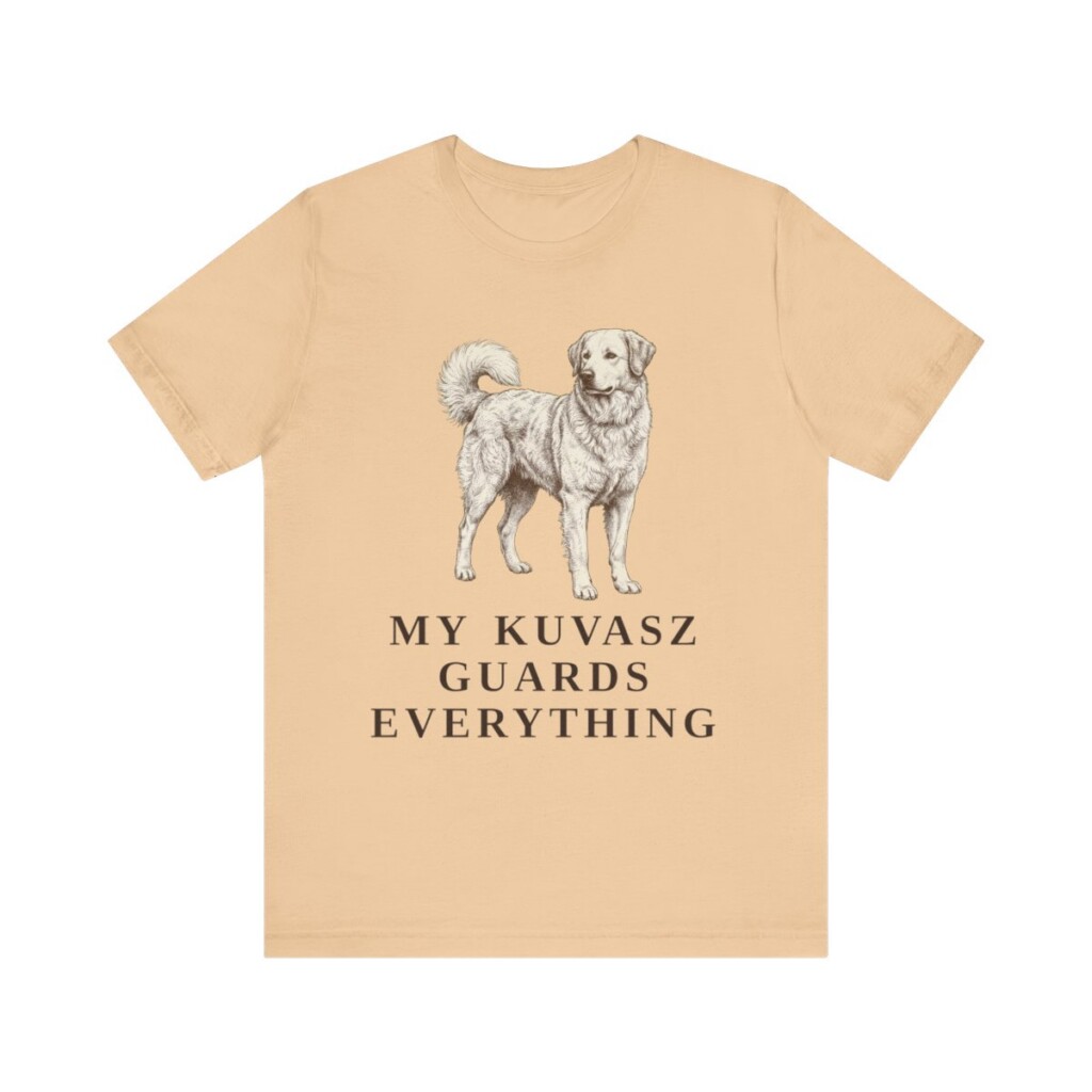 Kuvasz Humor Shirt, Vintage Dog Sketch Tee, Dog Humor Gift