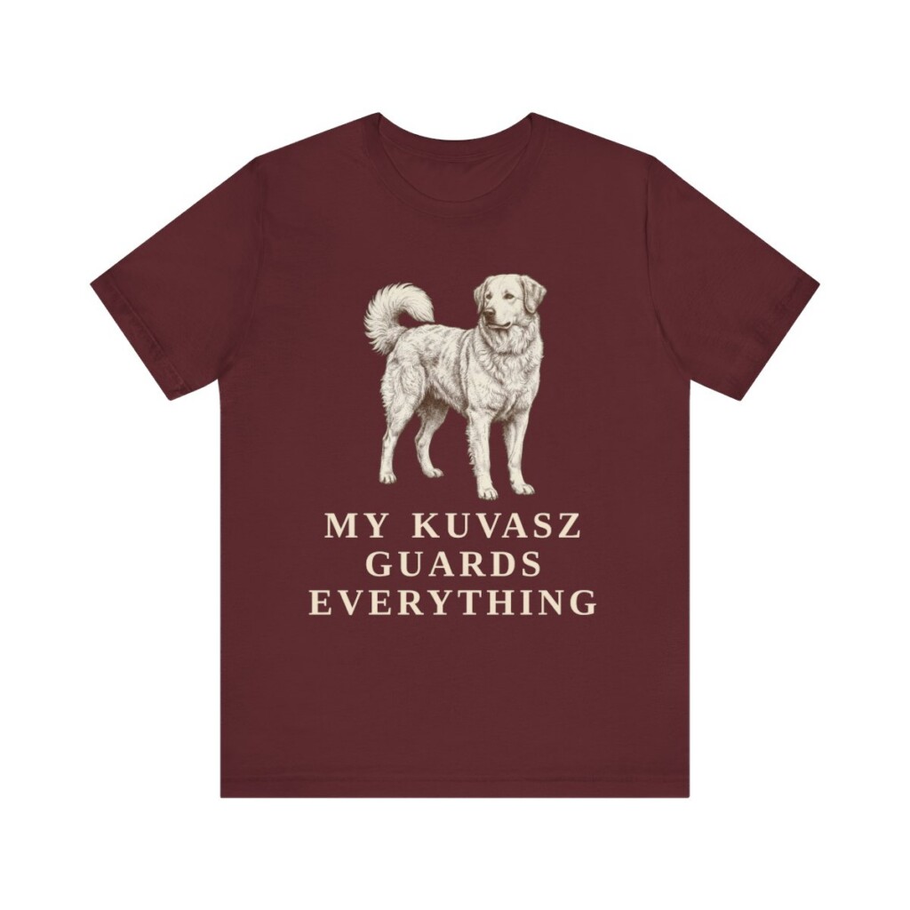 Kuvasz Humor Shirt, Vintage Dog Sketch Tee, Dog Humor Gift
