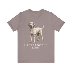 Labradoodle Mom Shirt, Vintage Dog Sketch Tee, Dog Mom Gift