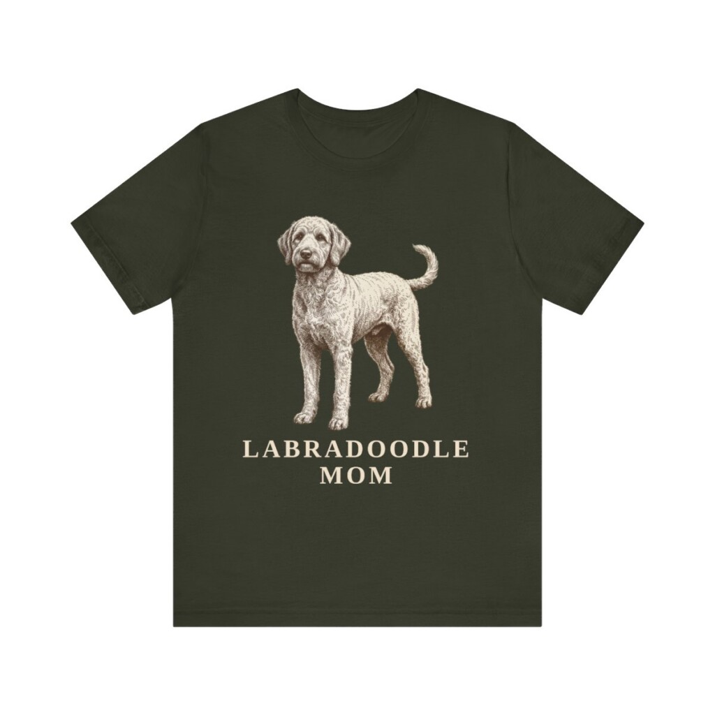 Labradoodle Mom Shirt, Vintage Dog Sketch Tee, Dog Mom Gift Labradoodle Mom Shirt, Vintage Dog Sketch Tee, Dog Mom Gift
